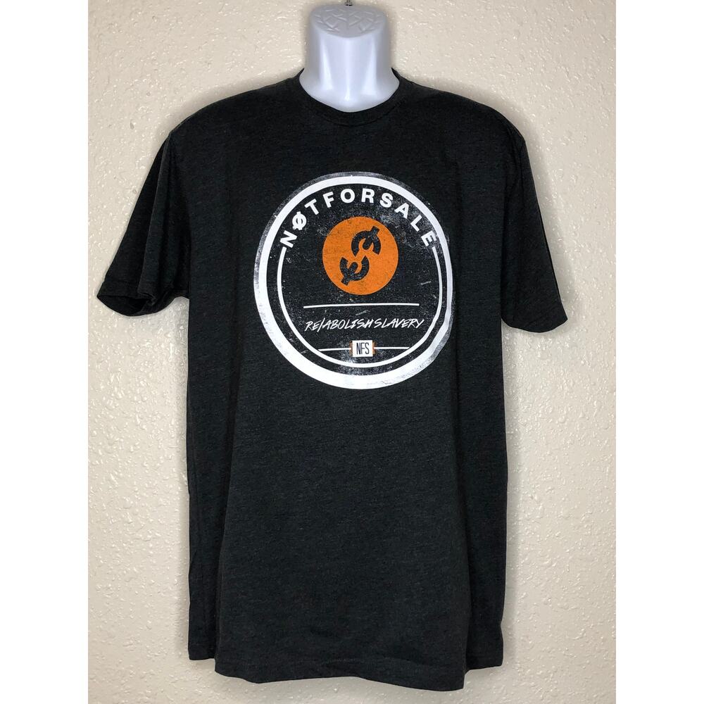NFS Brand Men's Tee. Large Black Graphic Short Sleeve